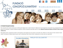 Tablet Screenshot of fundacio-c-juvanteny.org